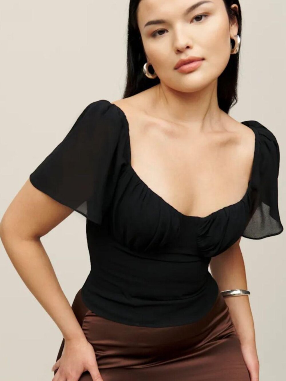 Reformation Ambrose Top in Black